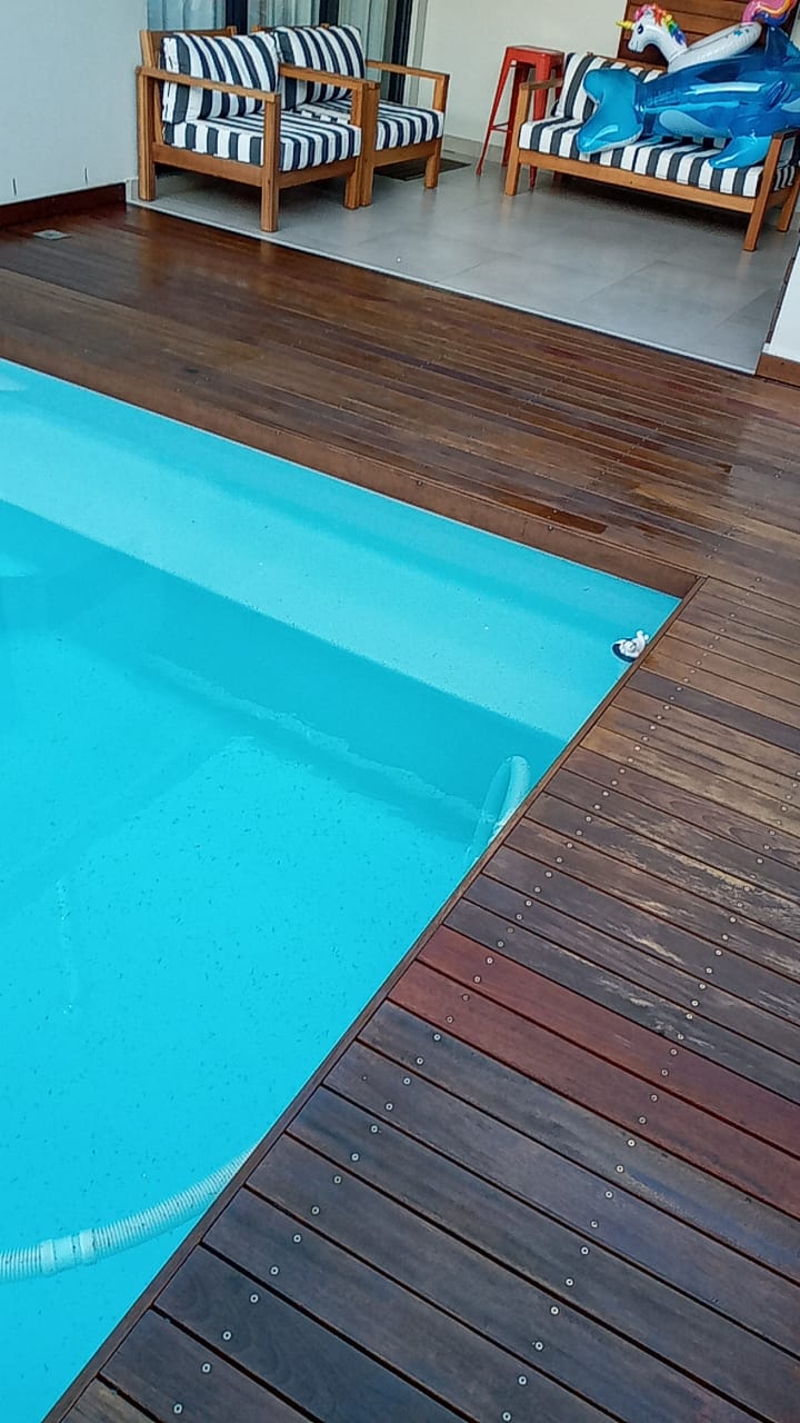 Pool deck construction