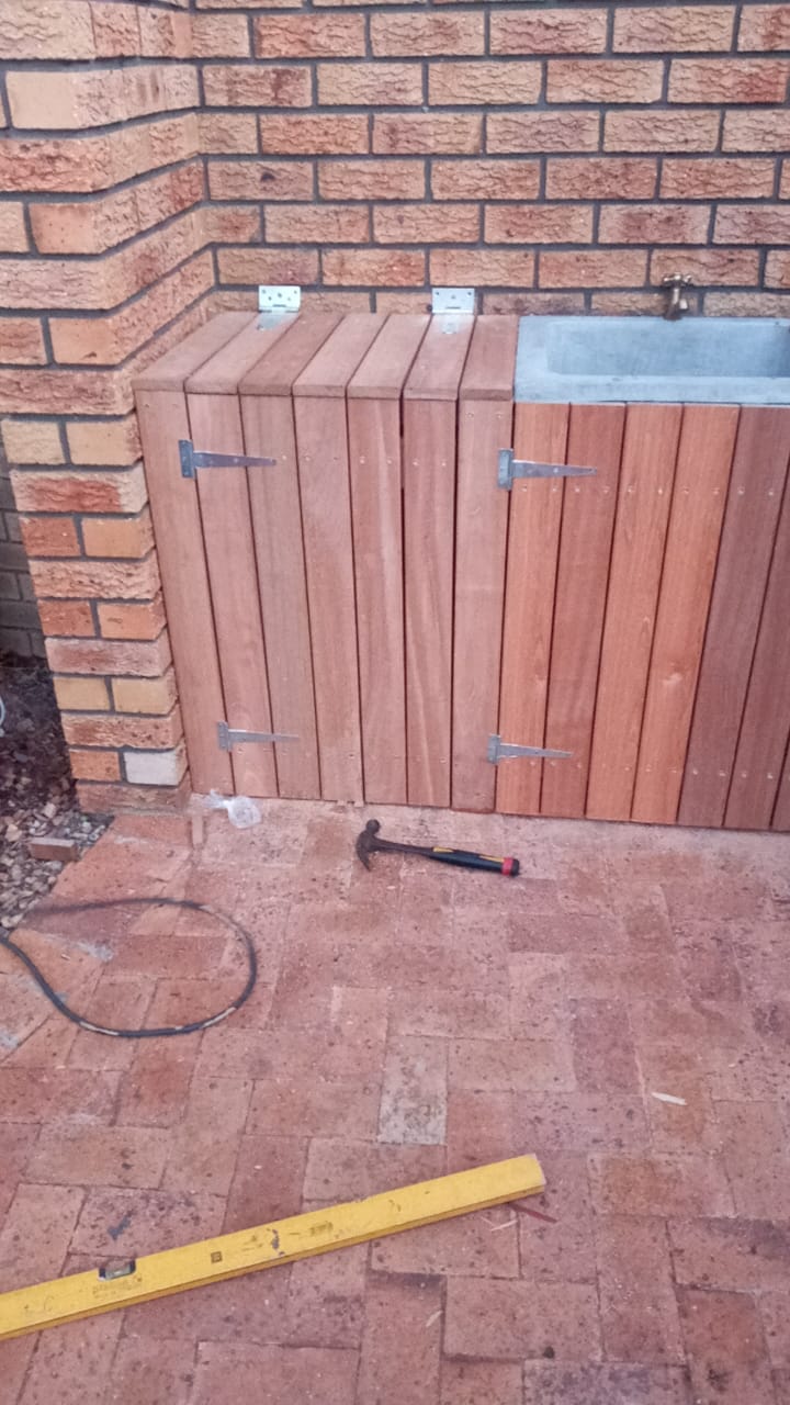 Outside storage cupboard