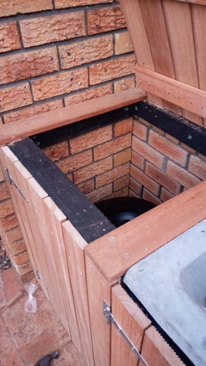 Outside storage cupboard