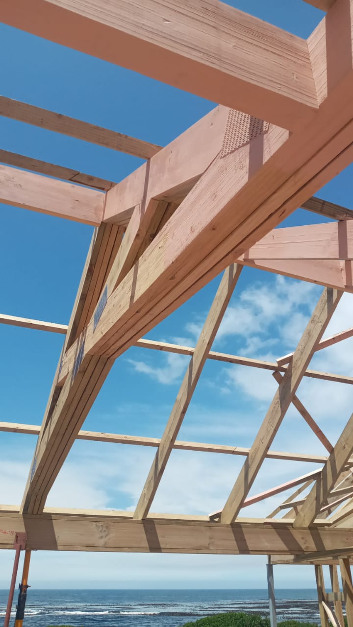 Timber-frame room
